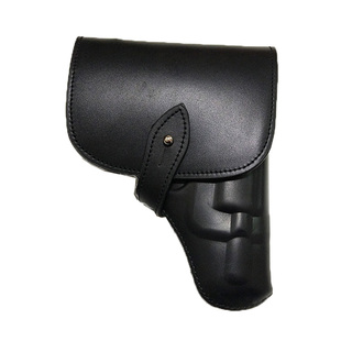 10mm转轮手枪套左轮快拔套10毫米牛皮腰部速装快拔套双排弹夹套