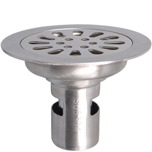 304不锈钢50管老地漏改造10.5cm洗衣机地漏防臭两用防虫圆形地漏