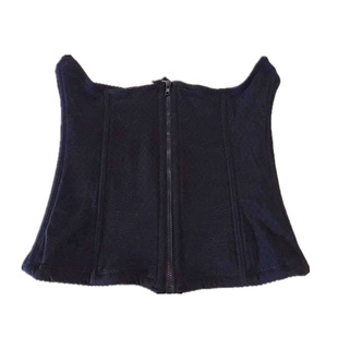 秋冬季加厚加绒拉链式长款收腹带束腰带塑身内衣保暖内衣收胃束腹