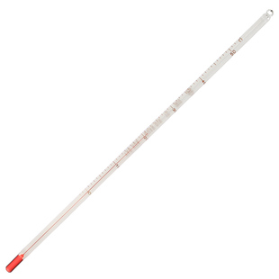 耀华 30cm玻璃红水温度计-30~200摄氏度酿酒温度计煤油棒式温度计化学实验室家用烘箱水银温度计