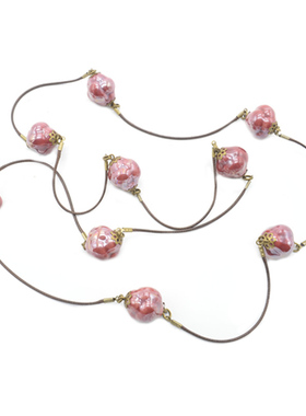 长款手工毛衣项链