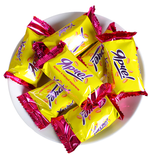 俄罗斯进口糖果kdv糖果黄花生果仁夹心巧克力糖果新年礼物喜糖