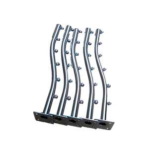 服装店衣服架挂钩墙上挂衣钩壁挂上墙不绣钢色单个正挂衣架展示架