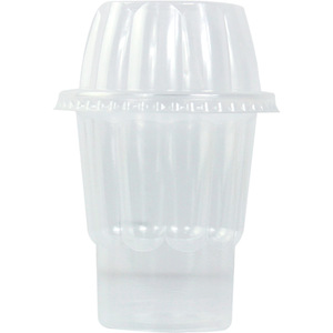 加厚一次性圣代杯带盖透明塑料冰淇淋杯奶昔杯雪糕杯250ml 10套入