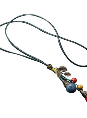 时尚复古流苏项链陶瓷