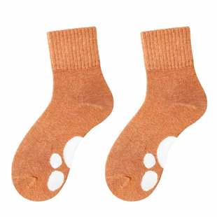 长袜子女中筒纯棉冬季运动鞋女生秋冬女袜可爱黑色吸汗防臭