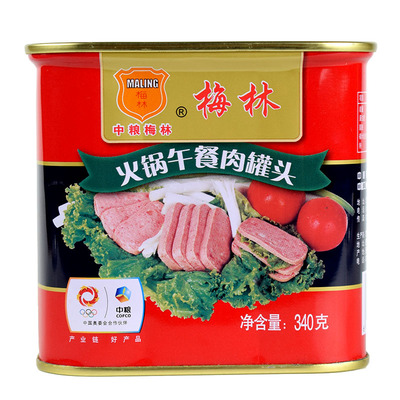 中粮梅林火锅午餐肉罐头340g