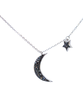 《弥音原作》黑月项链月亮星星