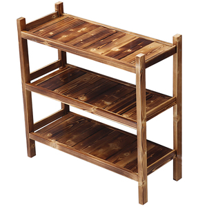 包邮厨房菜架实木碳化多层火锅菜架置物架火烧木菜架酒店菜架子