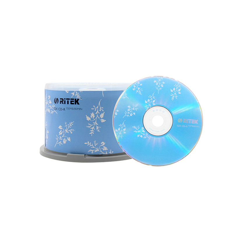 【日日特价】铼德CD-R空白刻录光盘CD可打印刻录碟中国红黑胶音乐