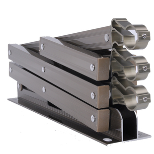 户外伸缩晾衣架支架各型号室外推拉晒衣架底座双圆三杆支架