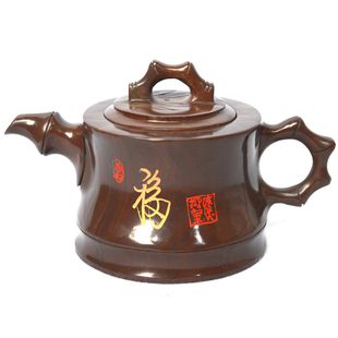 福字款正品木鱼石养生保健功夫茶具茶壶山东济南特产