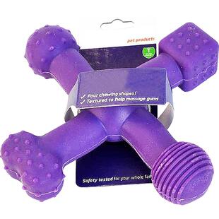 宠物玩具磨牙玩具十字骨头模型咬咬胶洁齿狗狗玩具训练咬胶