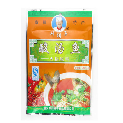 刘胡子贵州红酸汤酸汤鱼底料210g