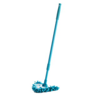 包邮可伸缩迷你平板拖把雪尼尔三角形家用地板拖把卫浴厨房小拖把