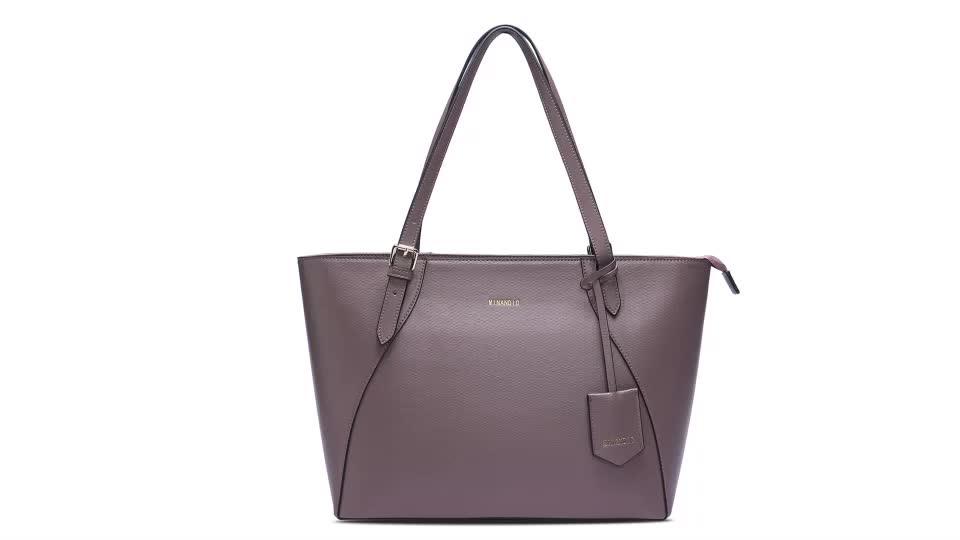 Chinese Fashion Wholesale Pu Leather Women Tote Handbag Shopping Tote