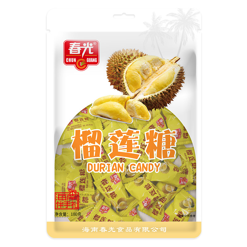 春光食品海南特产180g*3袋榴莲糖-实得惠省钱快报