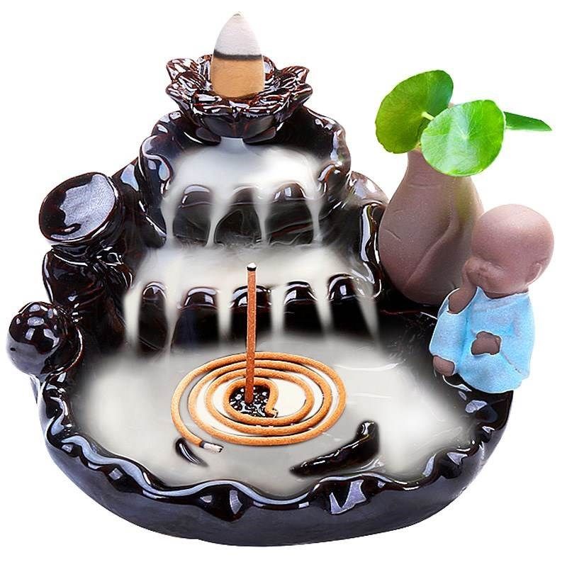 陶瓷创意观赏家用室内倒流香炉