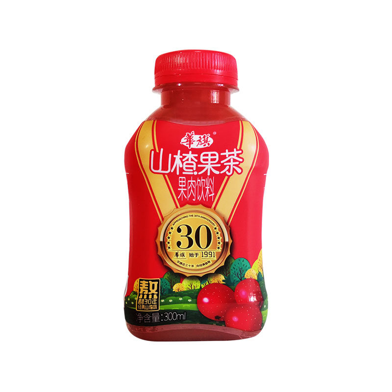 华旗山楂果茶山楂果肉饮料 360ml*12瓶整箱 真浓 真正宗