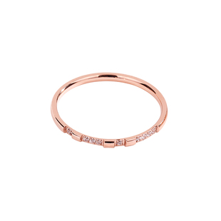 时尚极简超细微镶钻钛钢戒指女日韩潮人网红食指环小指尾戒子饰品