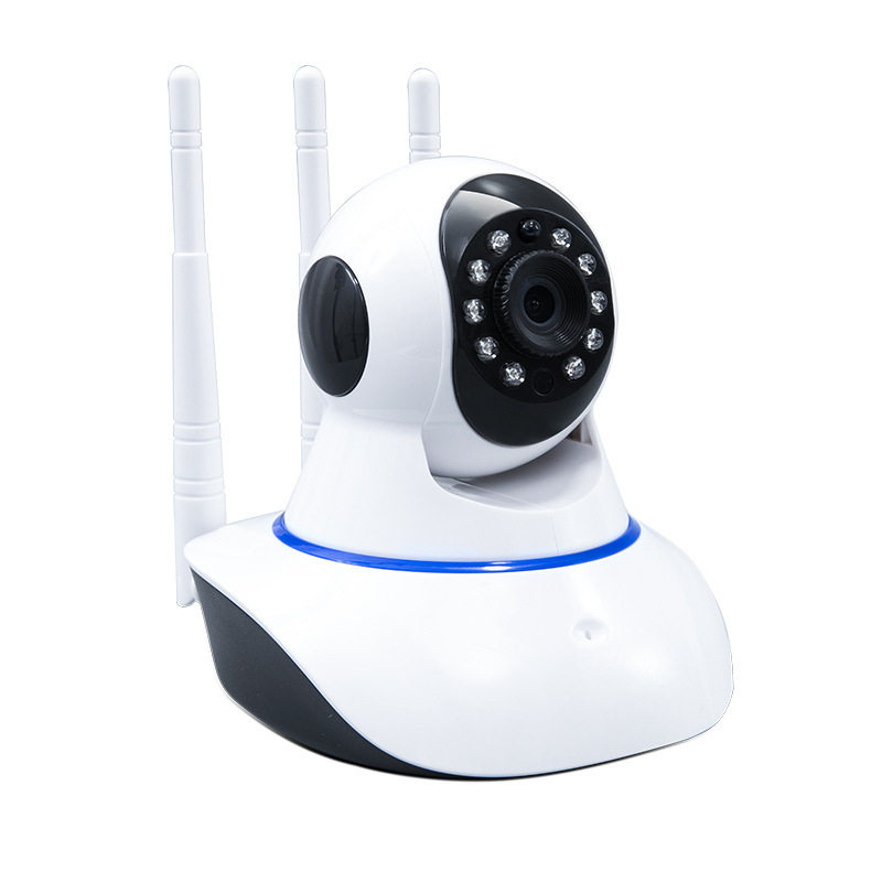 300万高清Camhi监控支持5G双频WIFI摄像头插网线手机远程对讲广角