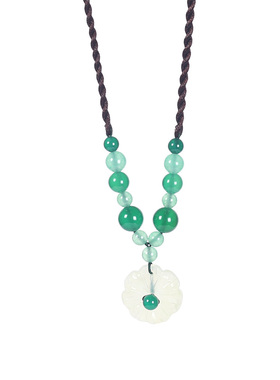 原创项链CINSHEE岫玉锁骨链女