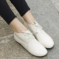 2026 New Spring and autumn flat shoes, soft leather retro single shoes, casual shoes, soft soles for pregnant women, versatile small leather shoes, women's shoes thumbnail 4