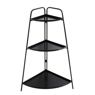 北欧风铁艺多层置物架转角花架多功能墙角架书架多层室内外花架