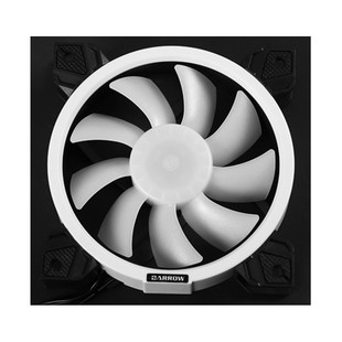 Barrow 极光RGB 可调环形灯效 液压轴承 PWM冷排风扇 BF03-PR