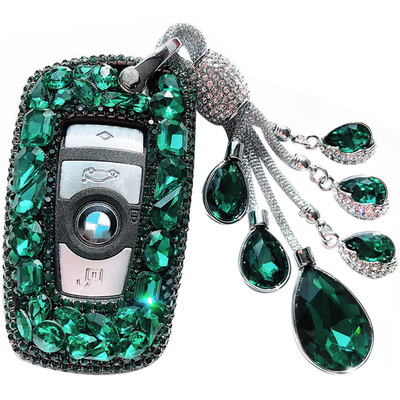 宝马5系3系325镶钻钥匙套可爱女