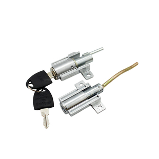 钢柜抽屉联动锁 柜门联动锁芯 一开3抽屉柜门锁 信箱锁 家具锁