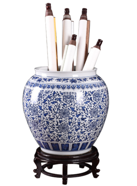 大号书画缸花瓶陶瓷器简约现代