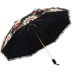 德国kobold太阳伞女遮阳双层伞布防晒紫外线折叠晴雨伞繁华