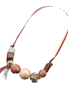 双层水晶长款裙子配饰品毛衣链