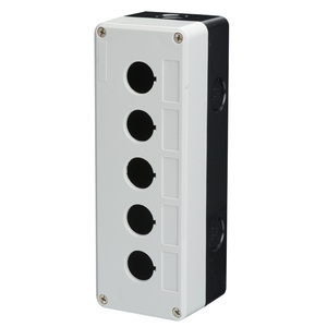 按钮盒开关控制盒12345孔塑料防水空盒电气盒急停启动停止盒22mm