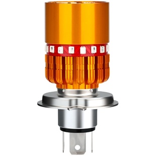 电动车灯踏板摩托车超亮白光led前大灯泡 改装内置远近光强光车灯