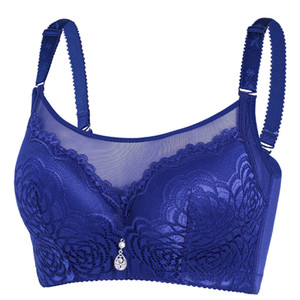 薄棉BCD杯大码胖mm女士内衣调整型聚拢大罩杯大胸显小文胸薄款