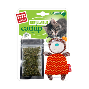 香港贵为GiGwi猫草玩具逗猫玩具 替换装的猫草玩具 呆萌猫玩具