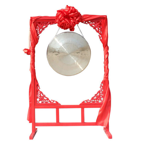 铜锣纯铜锣架锣鼓乐器开道锣开业庆典50公分60CM80厘米抄锣配架子