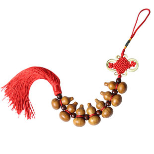 泰山福缘阁桃木福寿葫芦七星葫芦挂件福禄七星镇