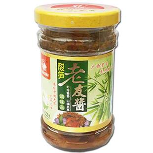 野珍酸笋老友酱225gX5瓶 广西龙州特产南宁老友粉酱不辣老友田螺