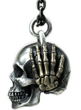 白木黑冰原创设计手工项链坠银饰