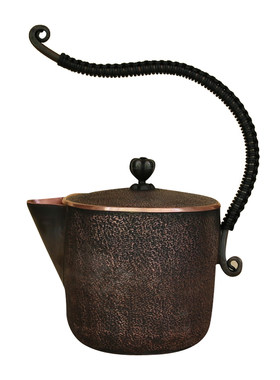 复古纯手工歪把茶具加厚紫铜壶