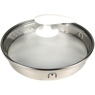 养生壶盖子配件通用防烫不锈钢化玻璃盖单配养身壶防烫水壶配盖子