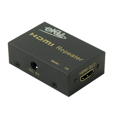 EKL-HA HDMI信号放大器中继器30米 hdmi延长器高清视频传输 hdmi母对母接头 非网线延长 支持超清4K 带电源