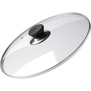 钢化玻璃锅盖 32cm炒锅盖把手家用铁锅奶锅大小通用30cm 玻璃盖子