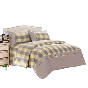 手工全棉床上用品老粗布三件套老粗布格子四件套床单加厚纯棉包邮