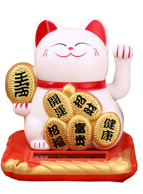 猫中国大陆摆件塑料小车载包邮