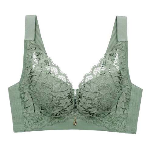 乳胶内衣女薄款大胸显小无钢圈聚拢调整型收副乳防下垂外扩文胸罩