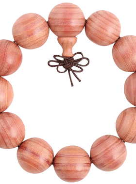 红香柏木手串小孔顺纹民族风饰品